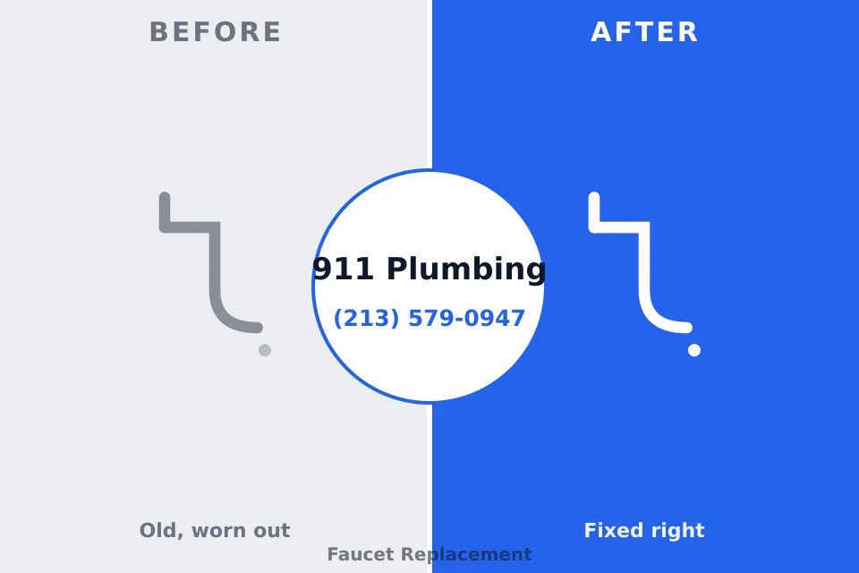 Before and after: plumbing repair North College Hill, OH